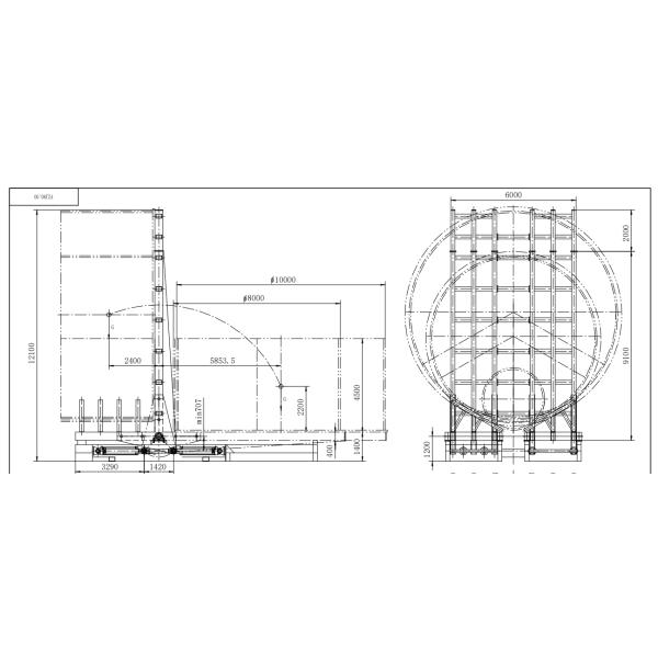 60Т переворачивающая машина - идеальное решение для производственной линии ветряной башни