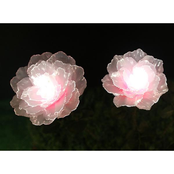 LED Simulation Silicone Rose Lights Lawn Flower Lamp Garden Courtyard Bright Landscape Decorative