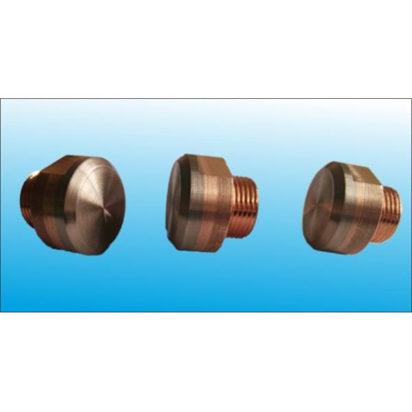 CrZrCu Shank Faced Nut Welding Electrodes , 10w3 Copper Tungsten For Automotive Industry