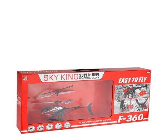 F360 2.4Ghz Anti-Interferência Helicóptero Iniciante Para Pro Helicóptero Miniatura Aerial Toy 6 * AA Bateria Controlador