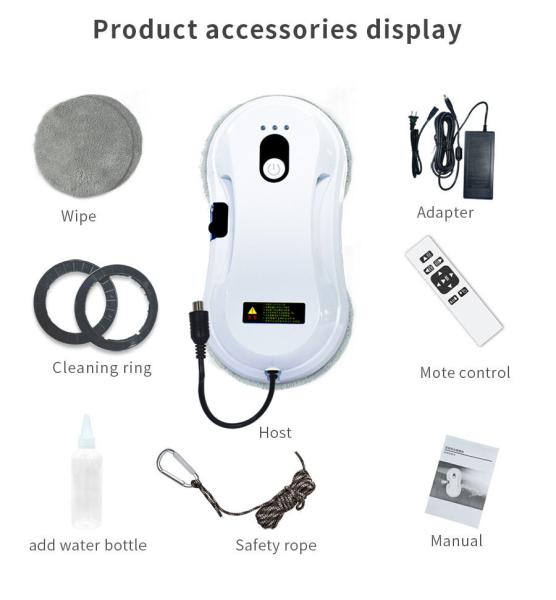 Brushless Motor Window Cleaner Robot Household Phone App Robot Washing Windows US Plug
