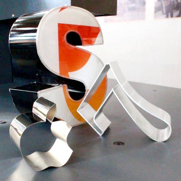 Углеродистая сталь Автоматический металлический вывесок для светодиодного уличного неонного знака