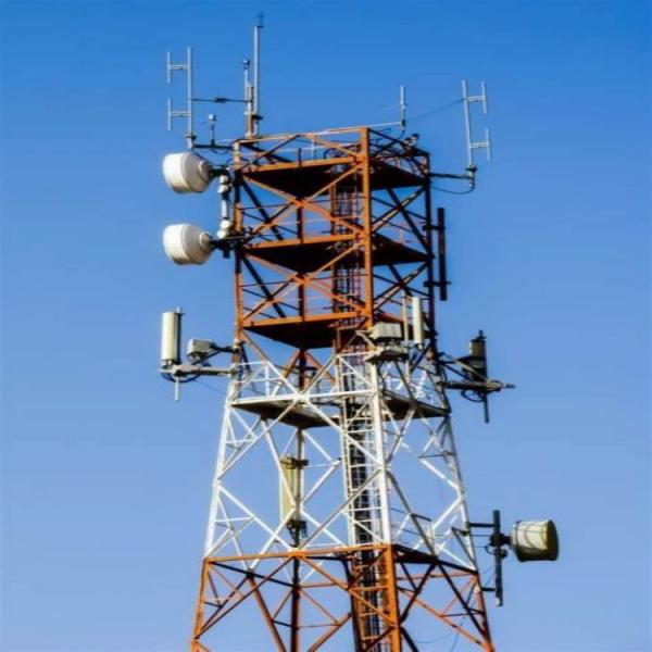 Galvanization 4 Legged Lattice Antenna Tower Hot Dip 70m 75m 80m