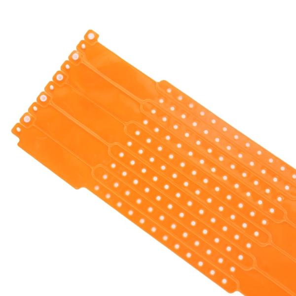 Fabricant Bracelet personnalisé jetable plastique vinyle PVC néon fluorescent couleur imperméable à l'eau