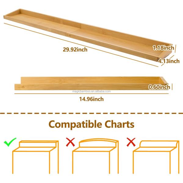 Экологически чистый бамбуковый магнитный шкаф для хранения специй