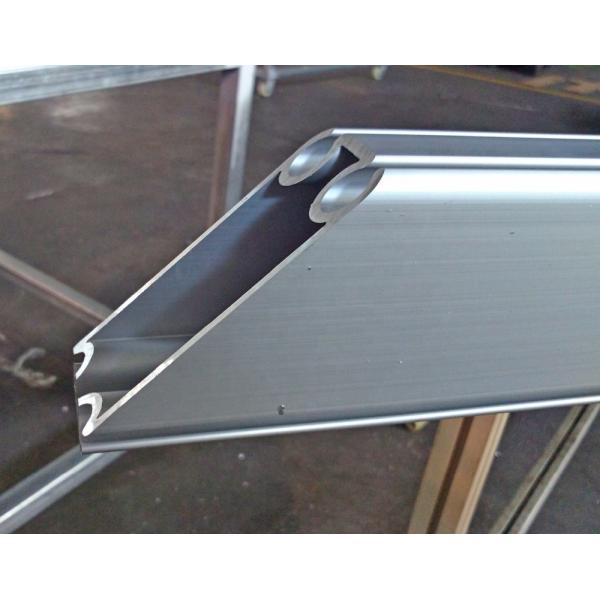 профиль шатра штранг-прессования 100*48мм ясный анодируя алюминиевый вырезывание 45 градусов