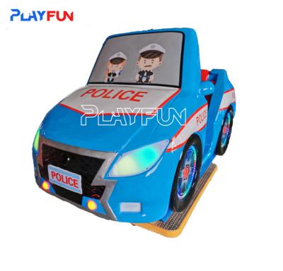 Carro da polícia divertimento crianças viagens de moedas acionados carros de passeio máquina de jogo swing