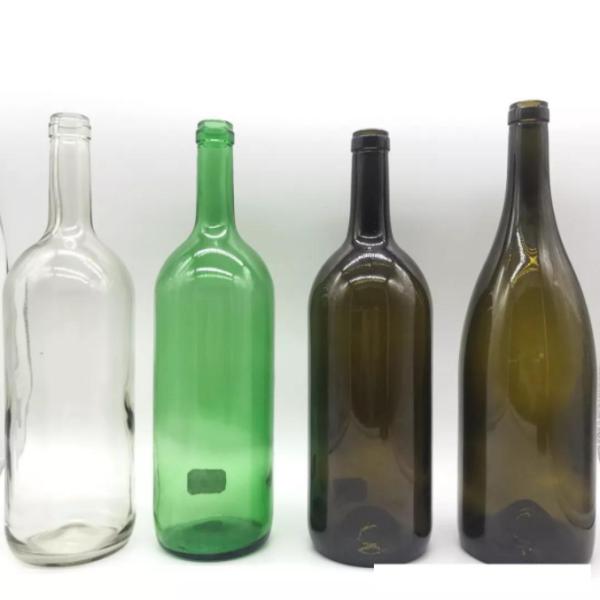 Hot Stamping Custom Size Accepted Empty Round Glass Bottle for Cooking Oil and Vinegar