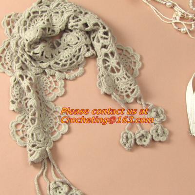 autumn-summer, women's all-match, cutout handmade, crochet, yarn scarf,Shawls scarves Sen