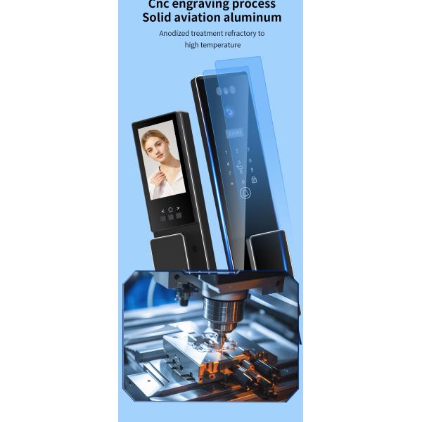 5000 мАч заряжаемый аккумулятор Фейс Дор Лок Туя Приложение с видеоинтерфоном