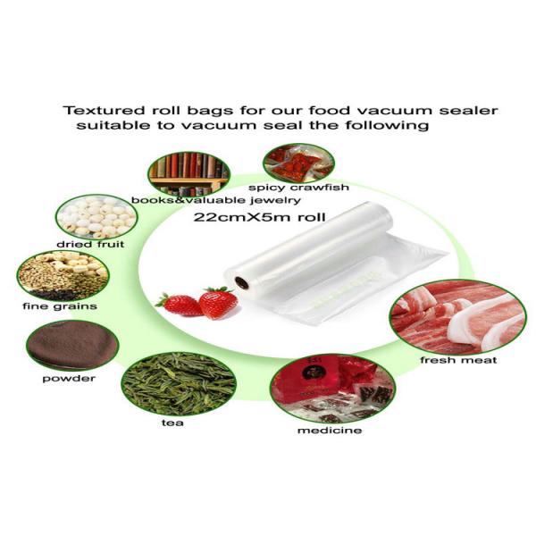 Custom PA/PE Laminated Food Vacuum Bags Transparent Leakproof For Frozen Food