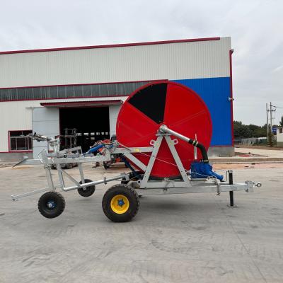 Hose Reel Irrigation Equipment JP700 Reel Sprinkler Red 400m Water