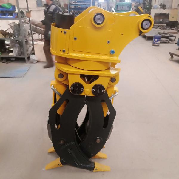 Pince à grumes rotative hydraulique 360 pour excavatrice, personnalisable 1-80 tonnes