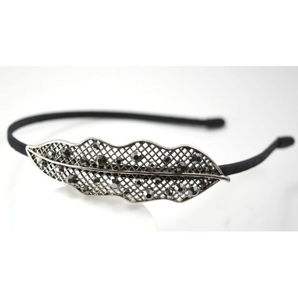 Leaves retro diamond hair hoop headband headdress upscale wild