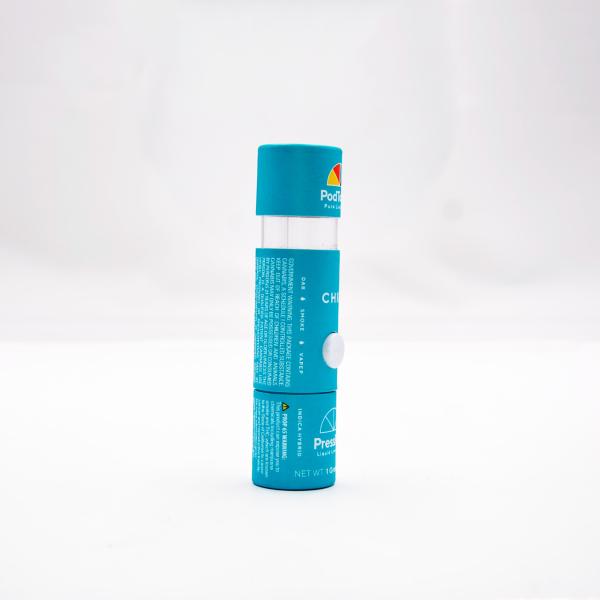 Custom Vape Child Resistant Paper Packaging Small Round Paper Tube with Clear Window