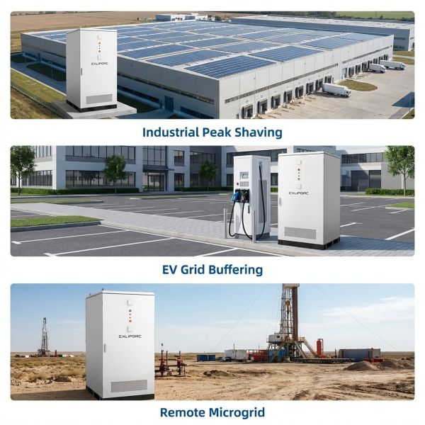 Liquid-cooled Lithium-ion Battery Industrial & Commercial Energy Storage System 125kW 261kWh BESS Hithium 314Ah