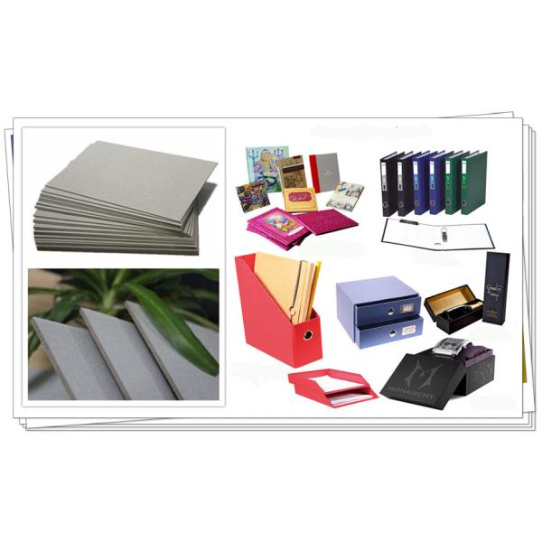 Hard Grey Board Book Binding Boards 1800gsm Smooth Surface Cover Material