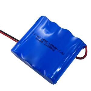 OEM 7.4V 1200mah 8.8wh 3S2P 18650 バッテリーパック