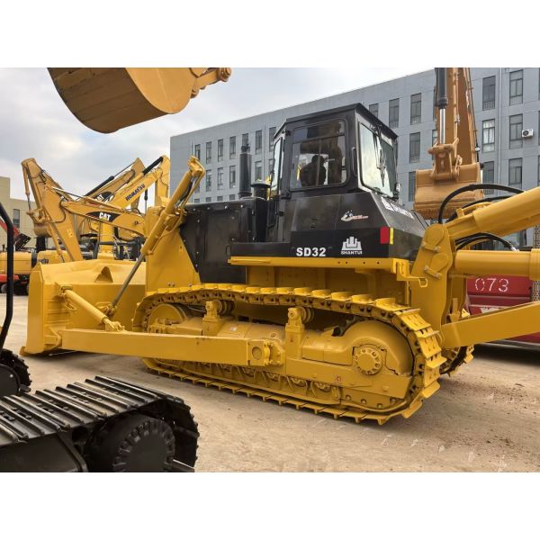 Used Shantui SD32 SD22 CAT D8R Crawler Bulldozer 320HP Engine 10m³ Semi U Blade Heavy Duty Earthmoving DOZER