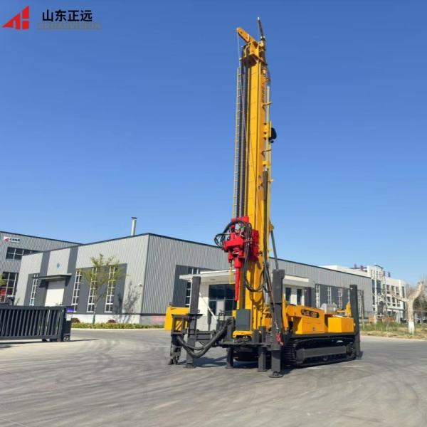 Crawler Water Well Drilling Rig 30000Nm Rotary Torque Cummins 264kw