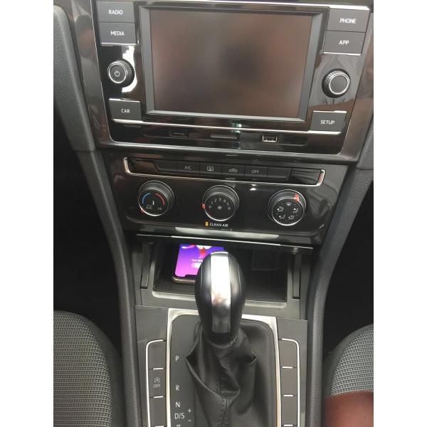 In Car Wireless Charger with qi For Volkswagen/ VW Golf 7 fast chargers 10W in car chargers with 3 coils