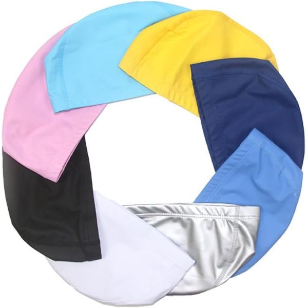 PU Coated Comfortable Swimming Cap For Diving And Water Sports