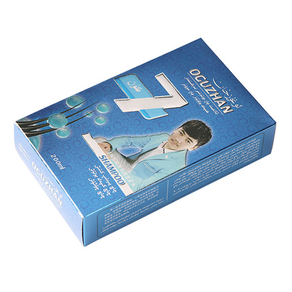 Custom Product Paper Packaging Box With Embossed Silver Foil Stamping Logo