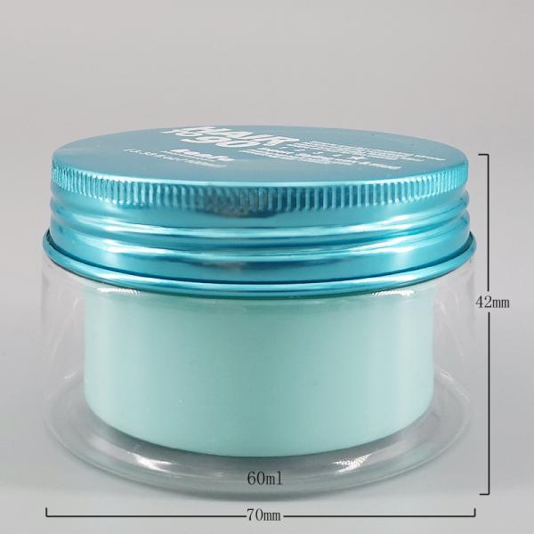 Plastic Double Wall Layers 80g Face Sleeping Hair Cream Jar