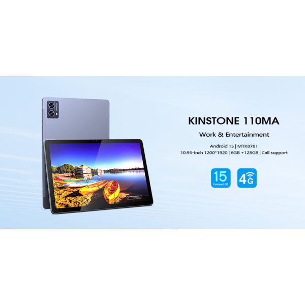 Kinstone 10.95inch Andriod 15 Tablet PC 8000mAh, 1200*1920 FHD Incell, 6GB+128GB