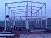 Construção clara do armazém da casa pré-fabricada do painel da estrutura QHHK Eps