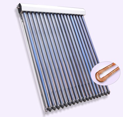 Project Reinforce Frame Parabolic Trough Evacuated Tube Heat Pipe Solar Collector U Pipe Solar Thermal Collector