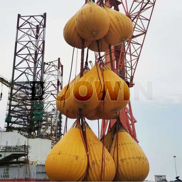 Bolsas de peso llenas de agua de 1 a 125 toneladas, bolsas de agua de 1,2 mm a 1,7 mm para pruebas de carga