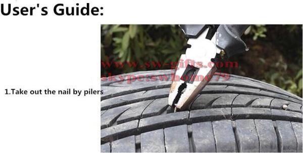 2017 New Car Tire Repair Tool Kit For Tubeless Emergency Tyre Fast Puncture Plug Repair Block Air Leaking For Car Truck