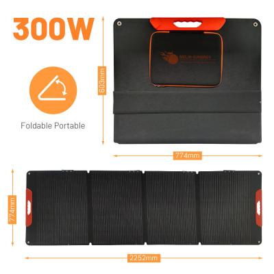 ETFE IP65 300W Folding Solar Panel Kit 4X75W Portable Suitcase Solar Panels