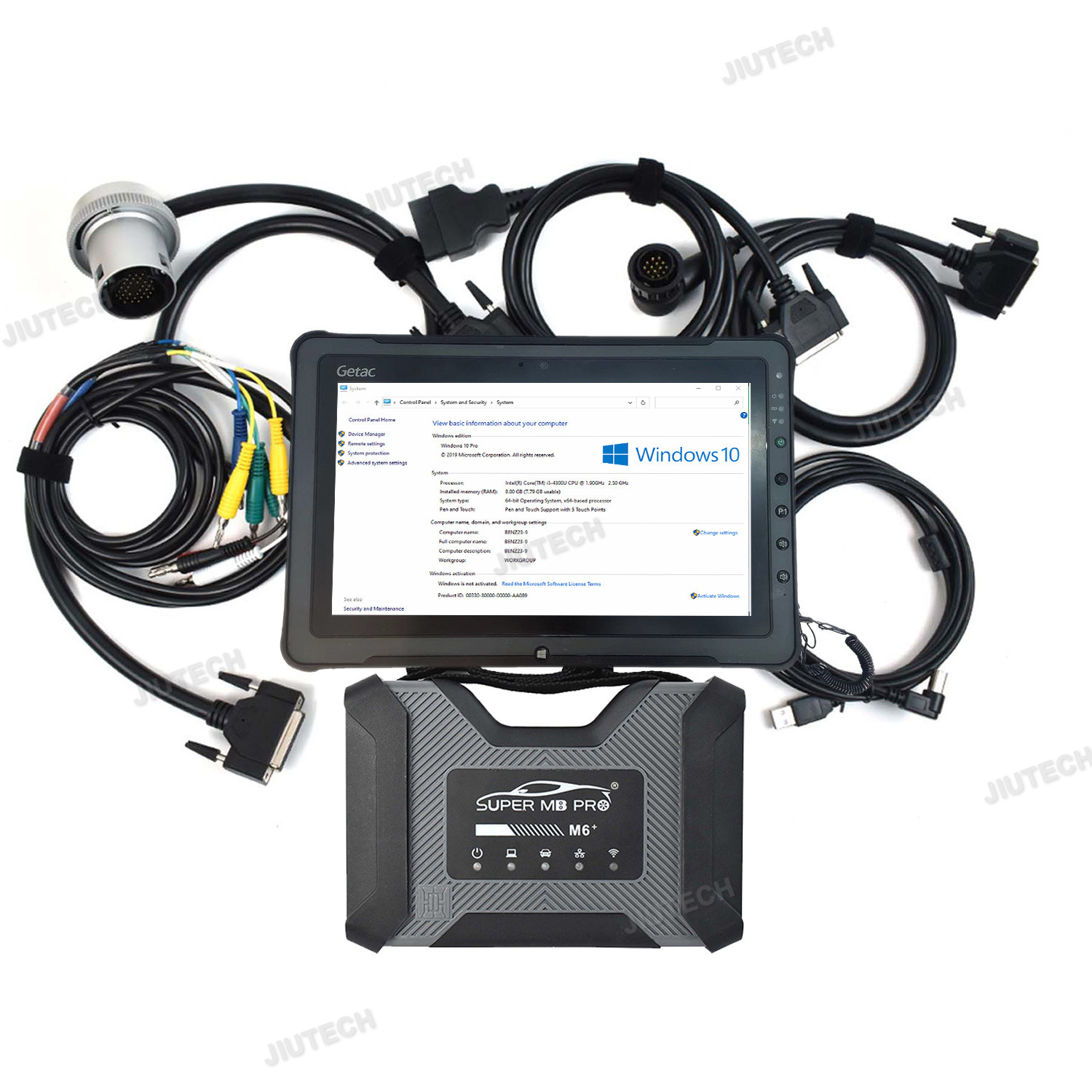 Полный набор Getac F110 Tablet Главный тест Super MB PRO M6+ WiFi DOIP Connect MB Star M6 XENTRY Автомобили Грузовики Диагностический инструмент