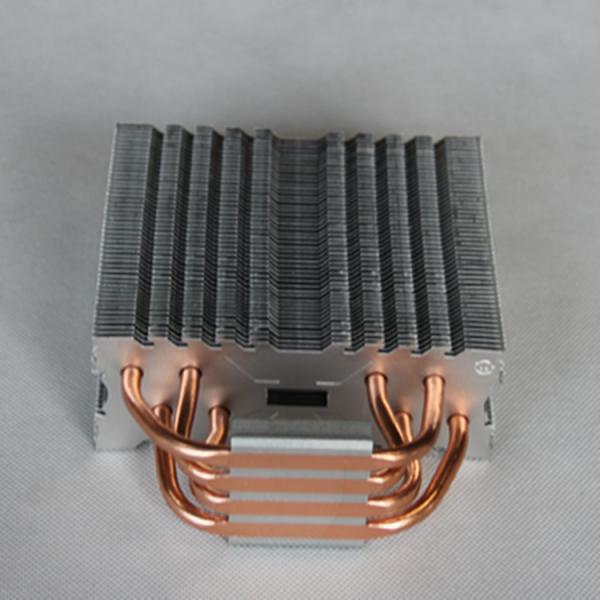 Brass Four Copper Pipe Heat Sinks Metal Stamping Parts Copper  Fin Heat Sinks