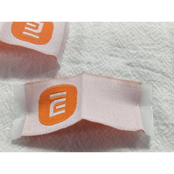 Custom High-Density Clothing Woven Labels Book Cover Fold Tags For Bags Clothing