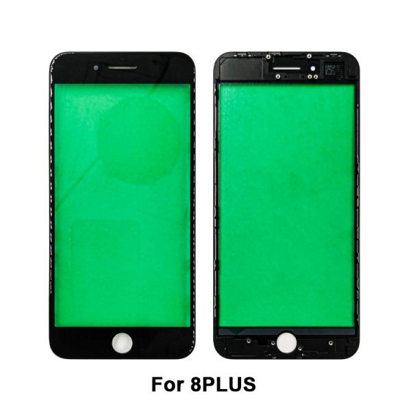 Iphone 8 8plus Glass Plus Oca Frame Lcd Screen Front Outer Cover replacement