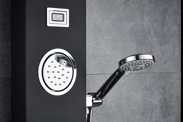 2 Massage Jets Tub Wall Mount Shower Panel ROVATE Handheld Shower Sprayer