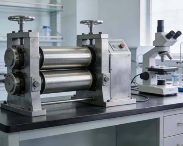 Lab Electric Rubber Mixing Machine Horizontal Open Mixing Mill PLC Control