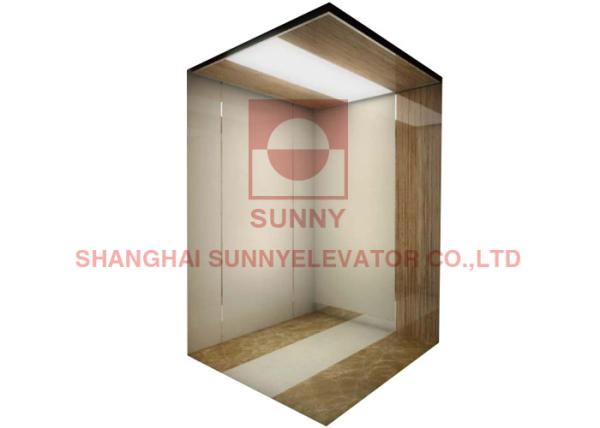 Mirror Stainless Steel Mrl Passenger Elevator For Energy Saving