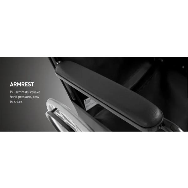 ODM Hôpital Medicaid Pharmacie Fauteuil Roulant Conception Ergonomique Acier Chromé