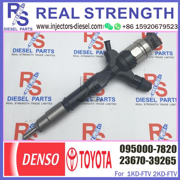Common Rail Inyectores Diesel auto engine systems Fuel Diesel Injector 23670-39265 095000-7820 For Toyota 1KD-FTV