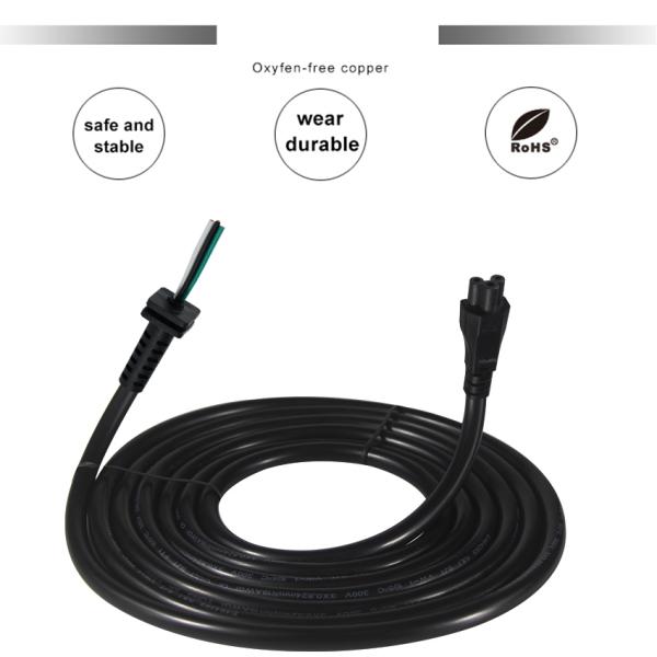 C5 to SR Power Cord 18AWG Tinned Copper Oil-Resistant Jacket