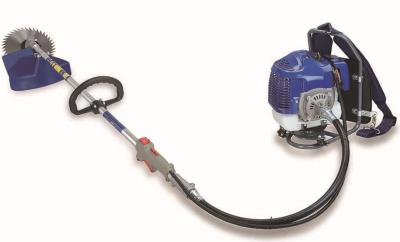 Máquina de corte profissional da grama da gasolina com a lâmina reta do metal