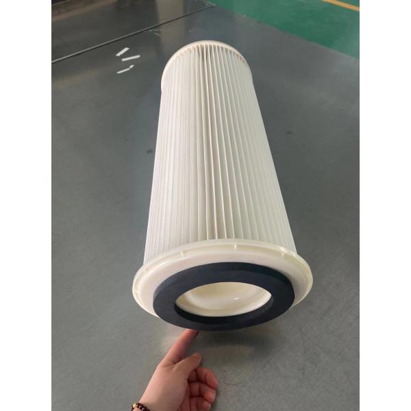 5um Galvanized Carbon Steel Flange Pet Dust Collector Cartridge Filter