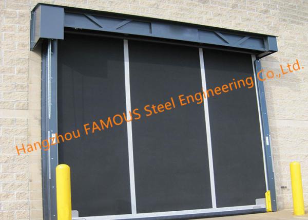 Extra-large Commercial Rubber Garage Doors Industrial-strength High Speed Roll Up Rubber Doors
