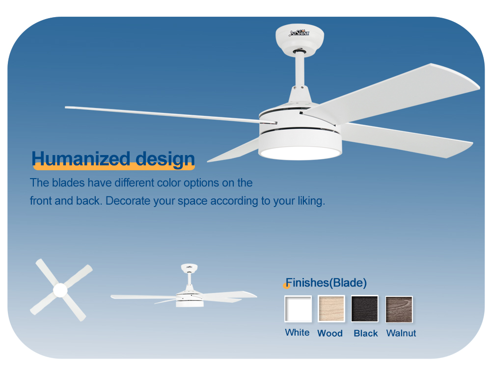 ceiling fan Лезвия 4 MDF DCF-W986 35W свет СИД потолочного вентилятора малошумного современный для спальни