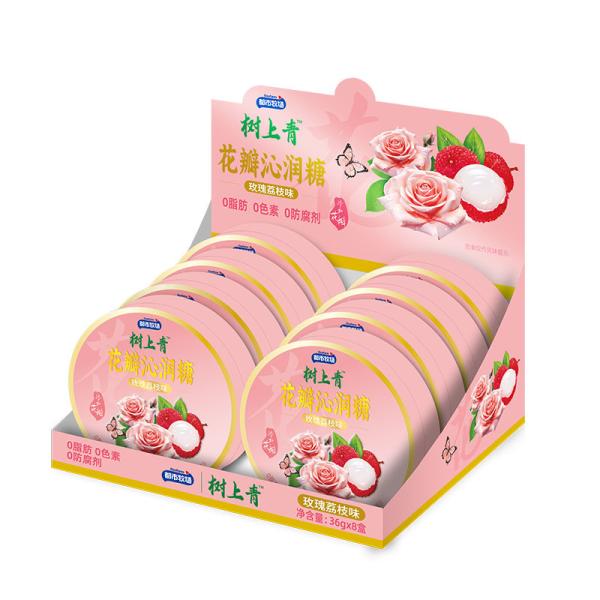 Jasmine Green Grape Lozenges Organic Candy Low Calories Sugar Free