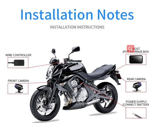 Motorcycle DVR Camera Motorcycle Drive Video Recorder For Motorbike 1080P Full HD Motorcycle Dash Cam Support Black box